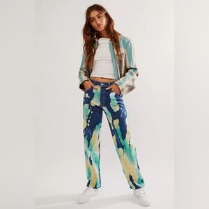 Mother Superior The Thrasher flood jeans in lava lamp size 26